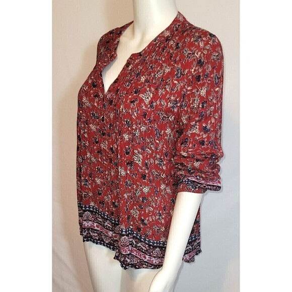 2 Knox Rose Floral Print Blouses - Size S - Picture 7 of 16